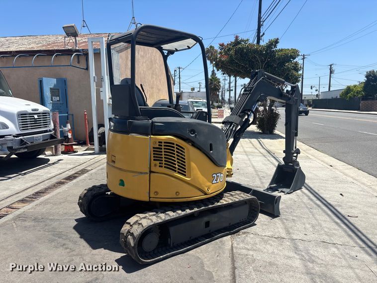 image for item EL2507 2014 John Deere 27D mini excavator