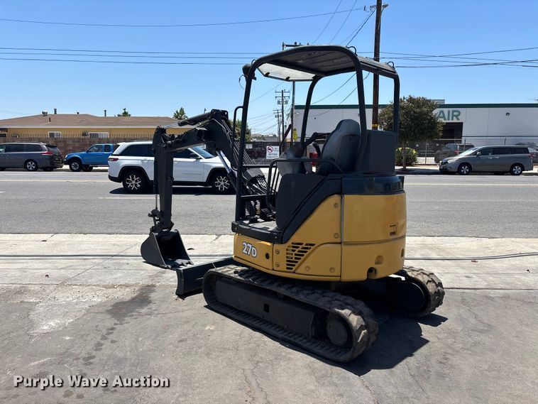 image for item EL2507 2014 John Deere 27D mini excavator