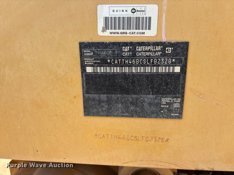 image for item EL2520 2005 Caterpillar TH460B telehandler