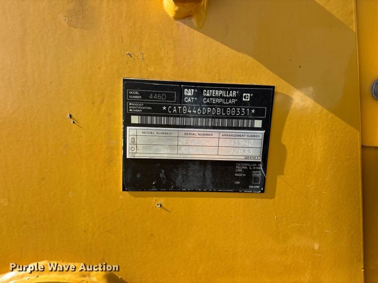 image for item EL2530 2005 Caterpillar 446D backhoe