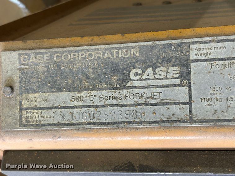 image for item EP3002 Case 580 E forklift