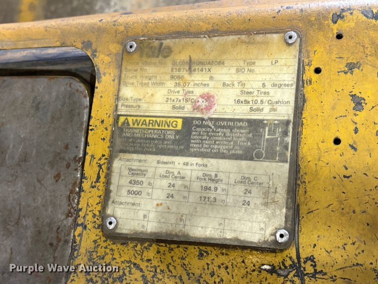 image for item EP3003 Yale GLC050RGNUAF084 forklift