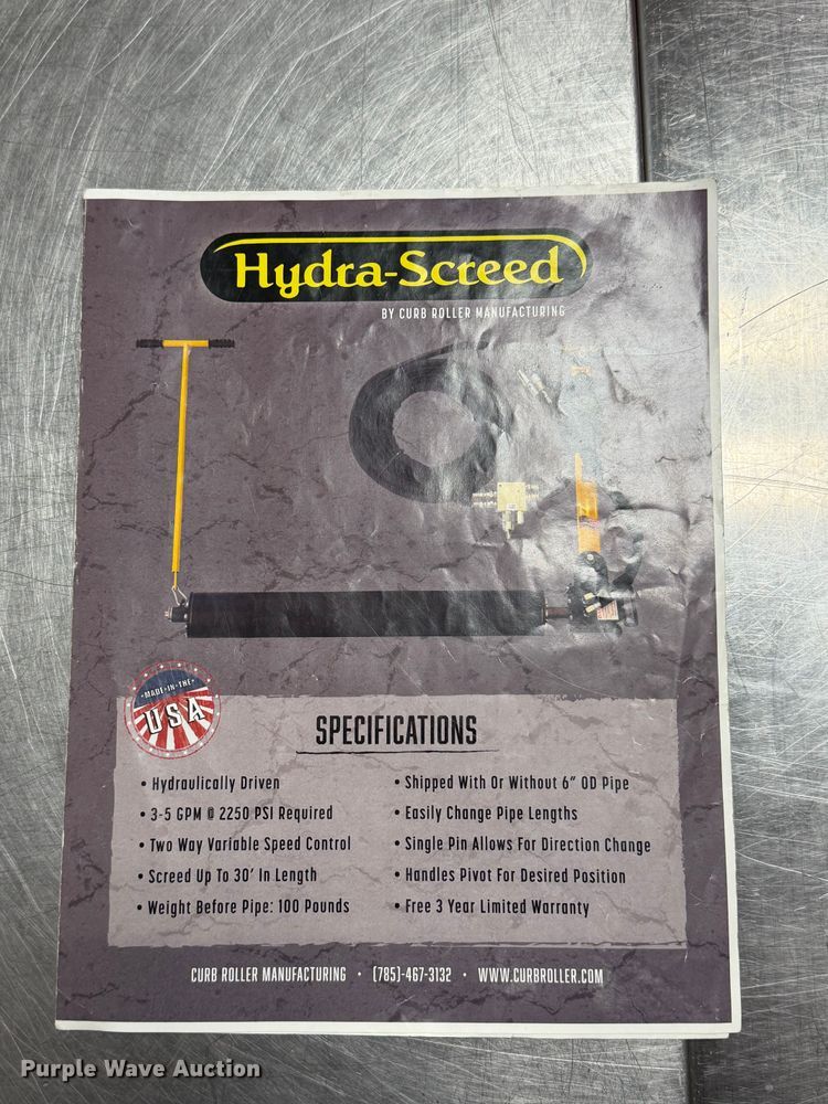 image for item ER1824 Curb Roller Hydra-Screed concrete screed