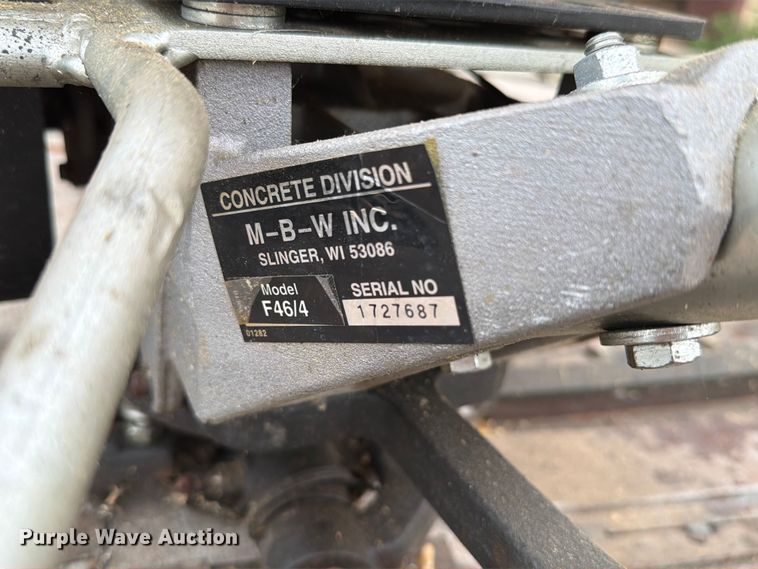 image for item ER1826 MBW F46/4 power trowel
