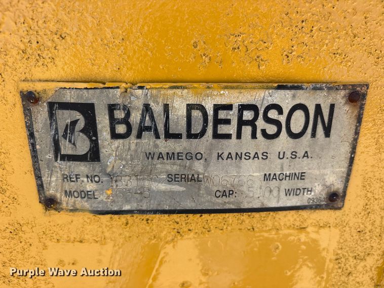 image for item ET0093 Balderson B66-5 wheel loader bucket