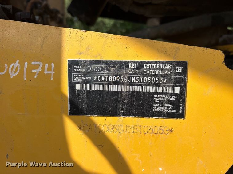 image for item ET0349 2022 Caterpillar  950GC wheel loader