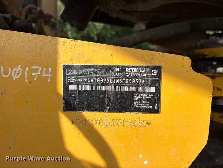 image for item ET0349 2022 Caterpillar  950GC wheel loader