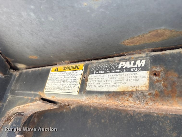image for item ET6255 1994 Caterpillar CS-433B single drum vibratory roller