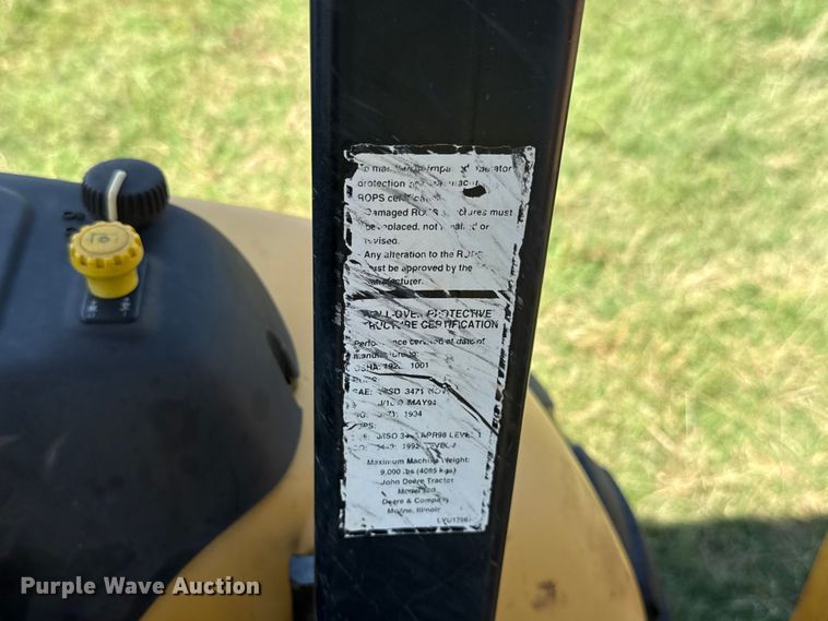 image for item ET6457 2004 John Deere 110 backhoe