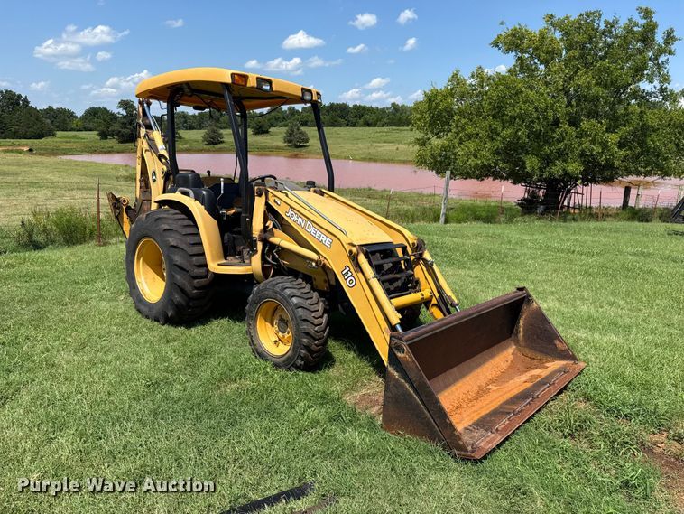 image for item ET6458 2006 John Deere 110 backhoe