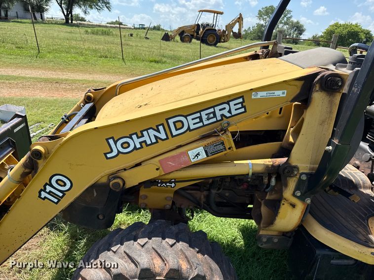 image for item ET6458 2006 John Deere 110 backhoe