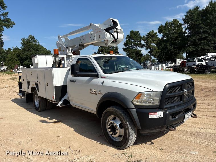 image for item EU5777 2017 RAM 5500 bucket truck