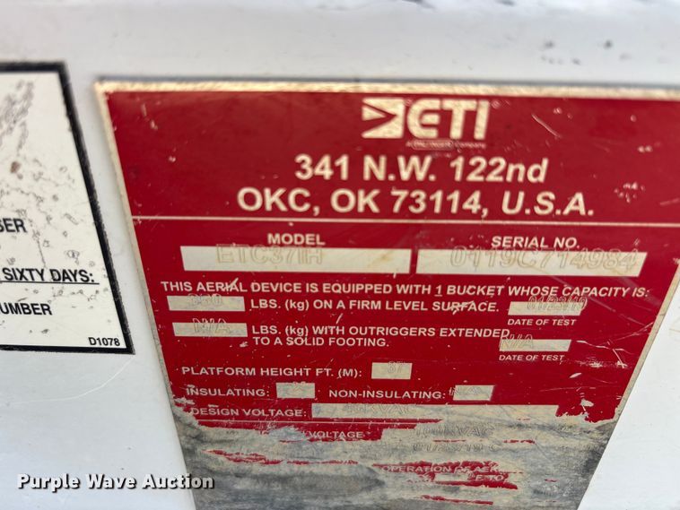 image for item EU5779 2019 Ford F550 bucket truck
