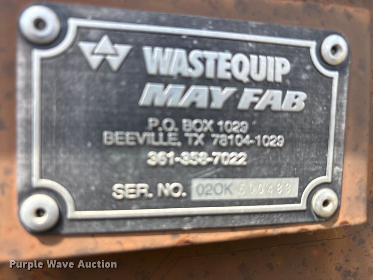 image for item EU5818 Wasteequip Mayfab roll-off dumpster
