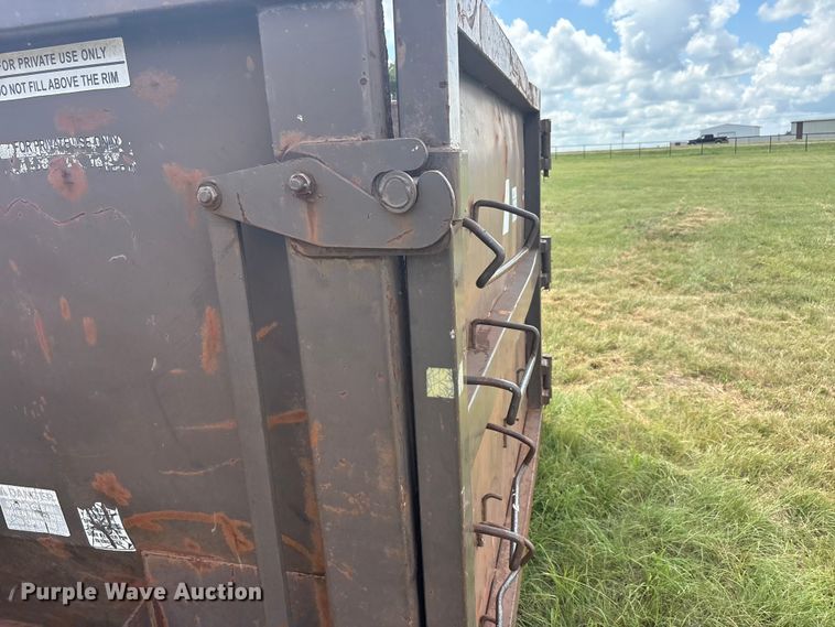 image for item EU5819 Wastequip May Fab  roll-off dumpster