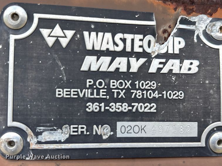 image for item EU5819 Wastequip May Fab  roll-off dumpster