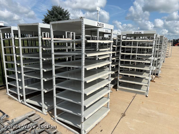 (10) storage shelves