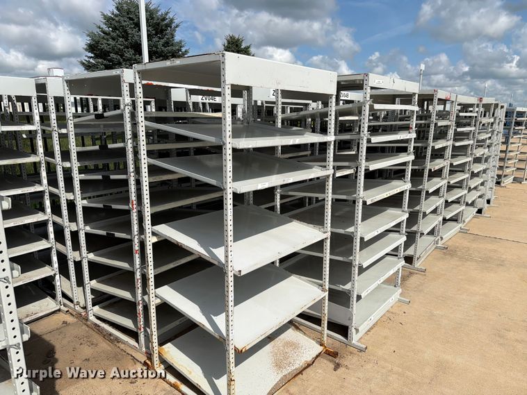 (10) storage shelves