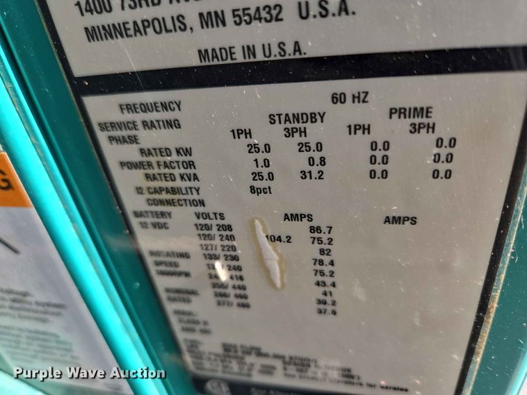 image for item EW0470 Cummins GGMB-1408153 generator