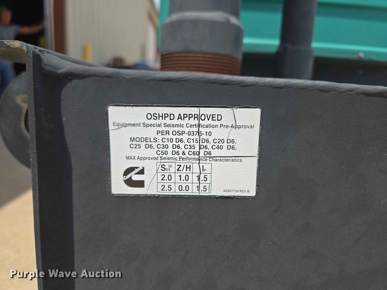 image for item EW0474 Cummins C25 N6 generator