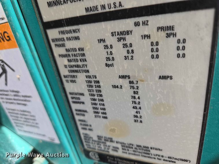 image for item EW0475 Cummins GGMB-1405534 generator