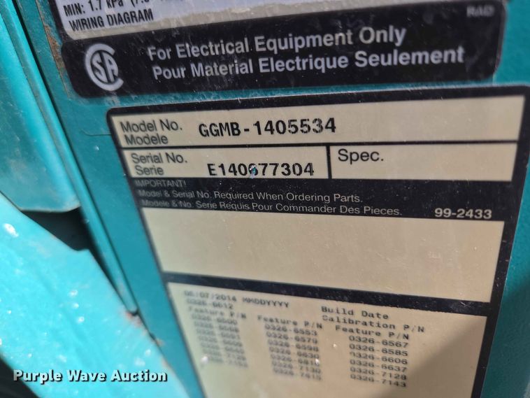 image for item EW0475 Cummins GGMB-1405534 generator