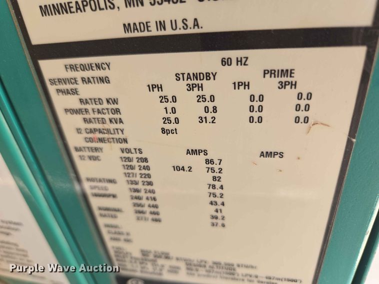 image for item EW0479 Cummins GGMB-1213346 generator