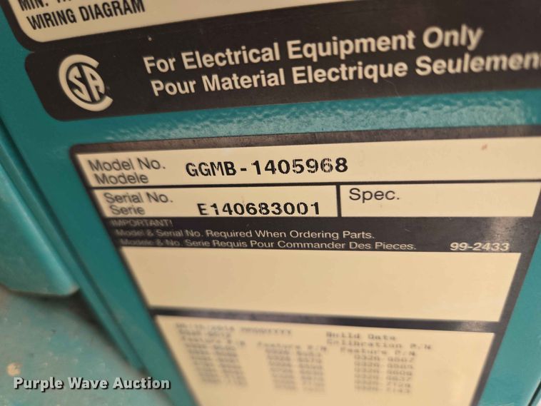 image for item EW0483 Cummins GGMB-1405968 generator