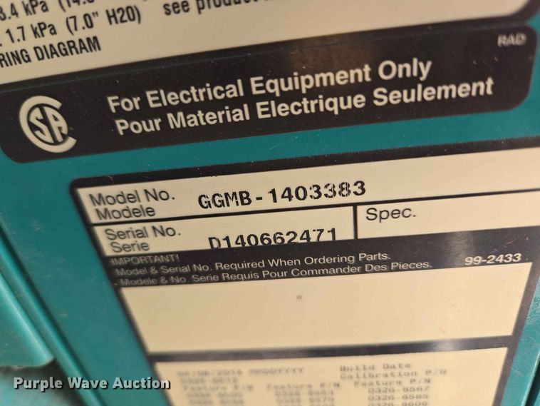 image for item EW0484 Cummins GGMB-140-3383 generator