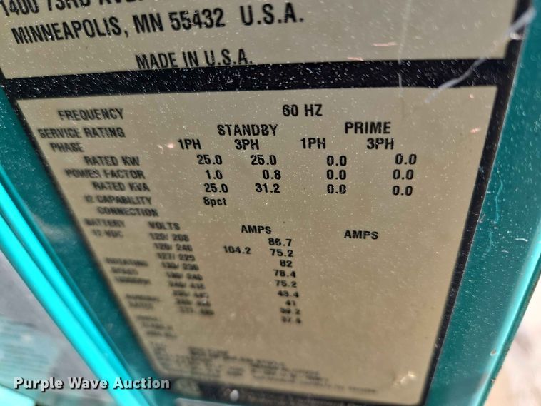 image for item EW0485 Cummins GGMB-1408153 generator