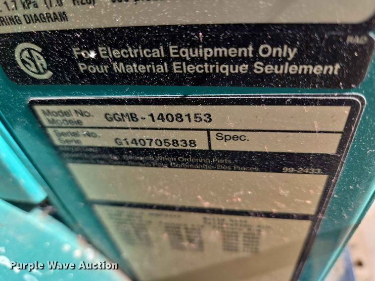 image for item EW0485 Cummins GGMB-1408153 generator
