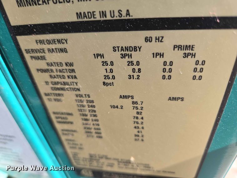 image for item EW0486 Cummins GGMB-1408153 generator