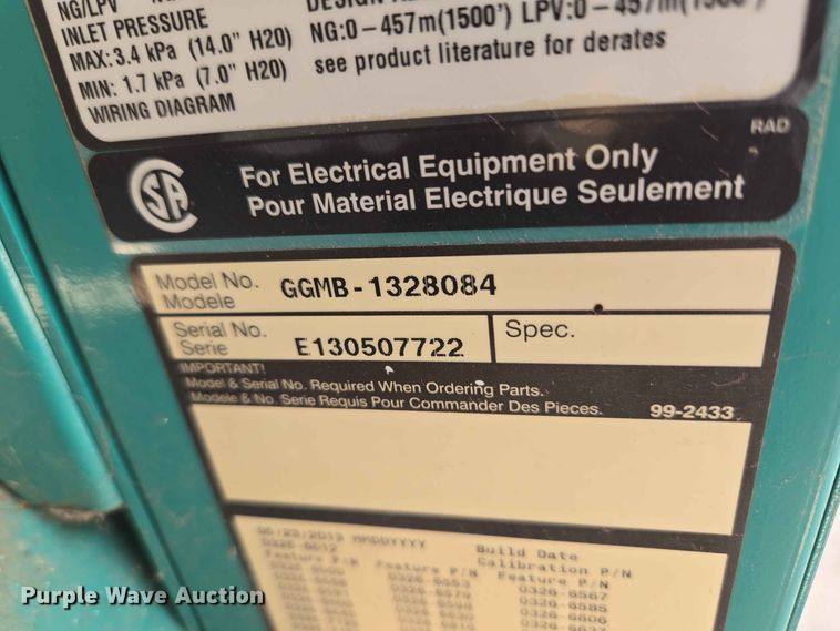 image for item EW0487 Cummins GGMB-1328084 generator