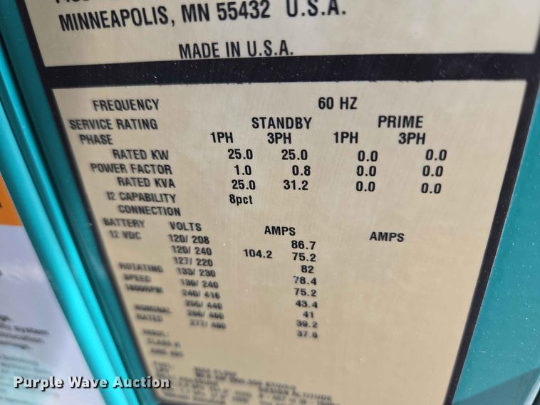 image for item EW0488 Cummins GGMB-1408155 generator