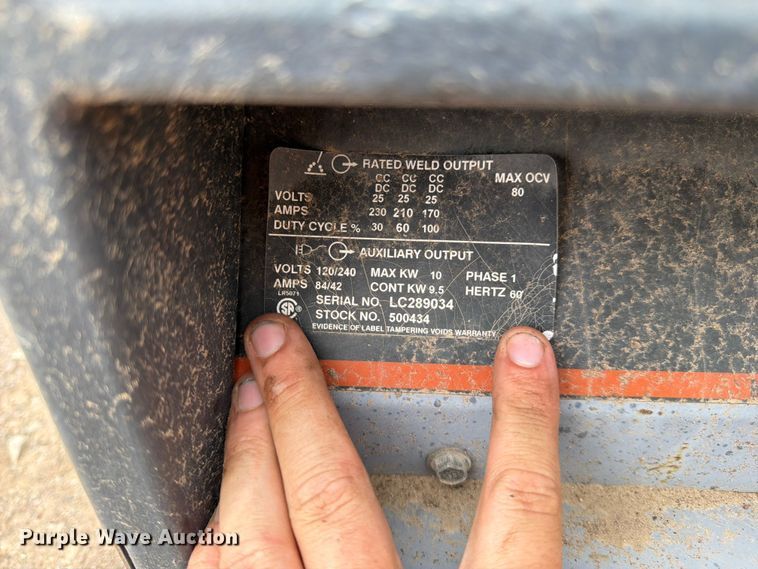 image for item EW2137 (2) Hobart Champion 10,000 welder/generator