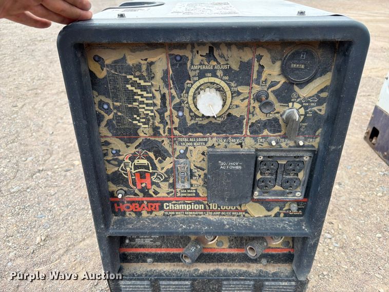 image for item EW2137 (2) Hobart Champion 10,000 welder/generator