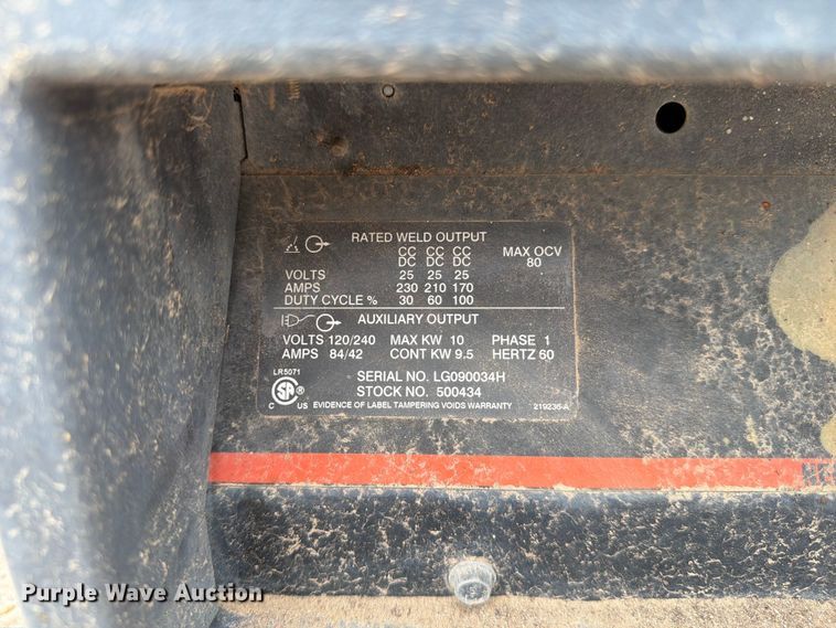image for item EW2137 (2) Hobart Champion 10,000 welder/generator
