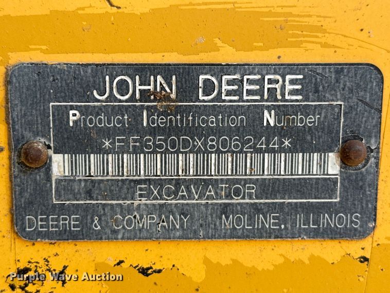 image for item EW4015 2008 John Deere 350D LC excavator
