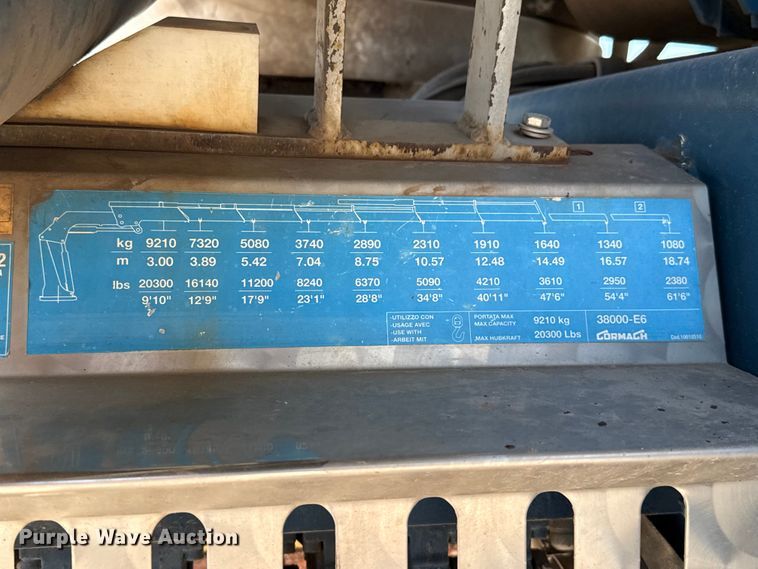 image for item EW4023 2008 Gormagh 38000-E6 truck mounted crane