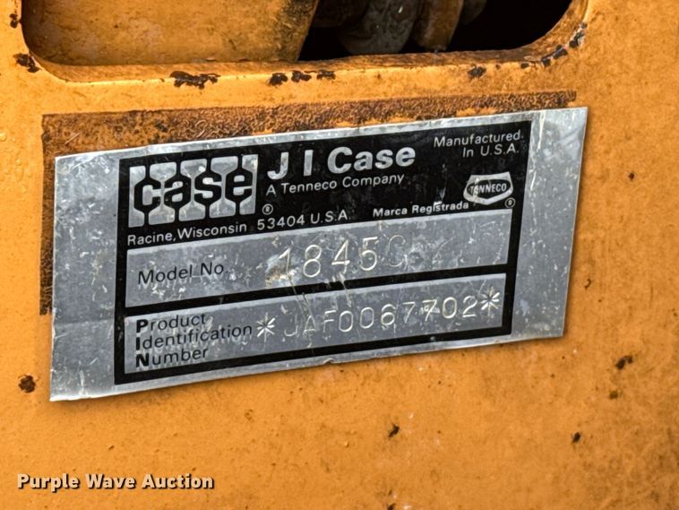 image for item EW4068 1990 Case 1845C skid steer loader