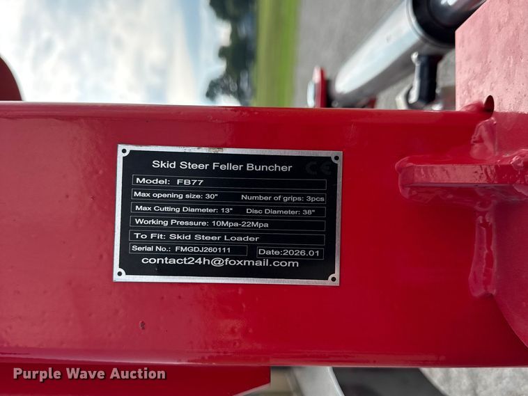 image for item EX2113 2026 GIYI FB77 skid steer feller buncher