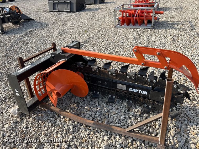 image for item EX2123 Captok D39 skid steer trencher