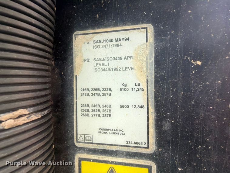 image for item EX2550 2006 Caterpillar 226B skid steer loader