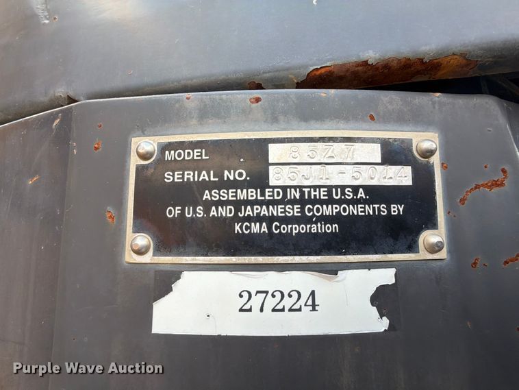 image for item EX2551 2013 Kawasaki 85Z7 wheel loader