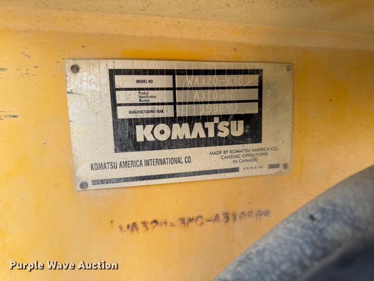 image for item FB5758 1999 Komatsu WA320-3 wheel loader