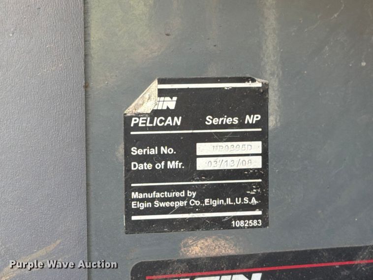 image for item FB5769 2008 Elgin NP Pelican street sweeper