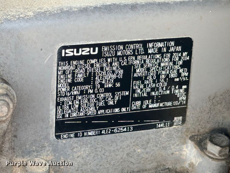 image for item FB8269 2014 Multiquip DCA-45SSIU4F generator