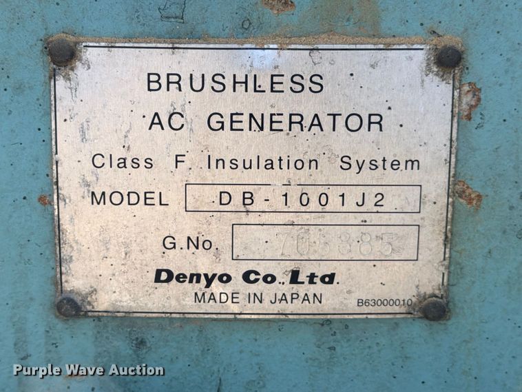 image for item FB8272 2010 Multiquip DCA-85SSJU2 generator