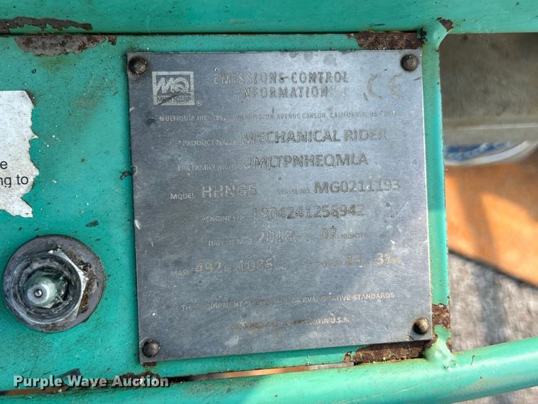 image for item FC2874 2018 Multiquip Whiteman HHNG5 power trowel