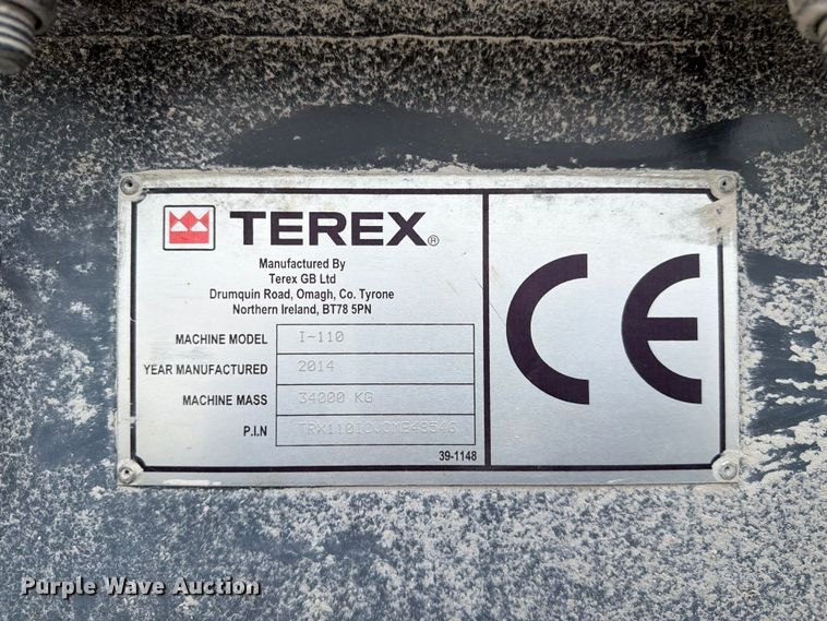 image for item FC3242 2014 Terex I-110 impact crusher